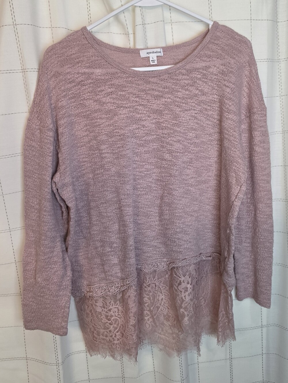 Eyeshadow Lace Detail Sweater